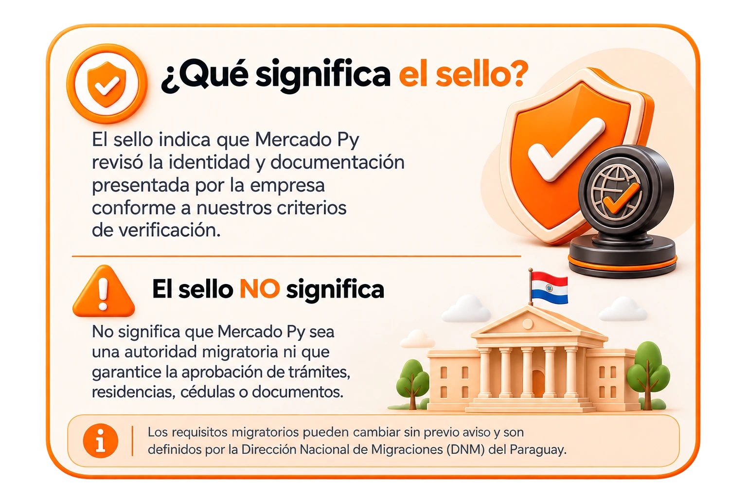 Qué significa el sello de Inmigración Verificada